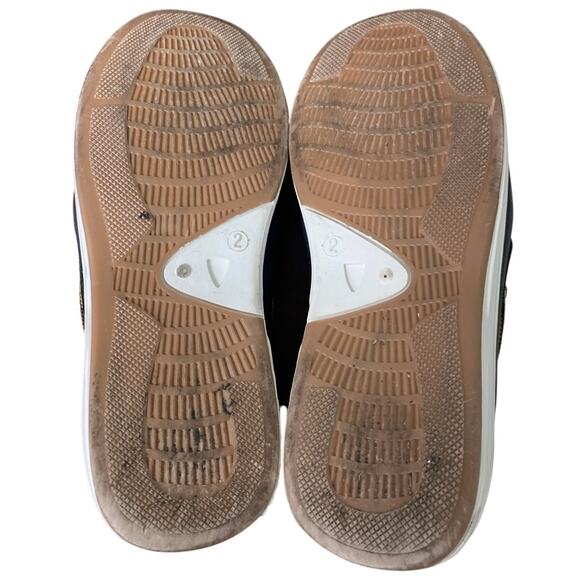 Cherry Popo Little Boys Size 2 Navy Blue Faux Leather Slide On Loafer Boat Shoes - Picture 5 of 5